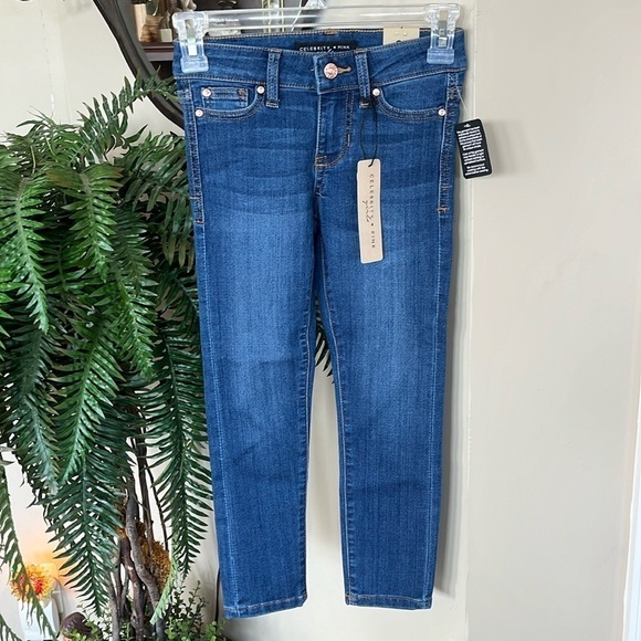 Brand New Celebrity Pink Girls Infinite Stretch Blue Ankle Skinny Jeans - Picture 1 of 15